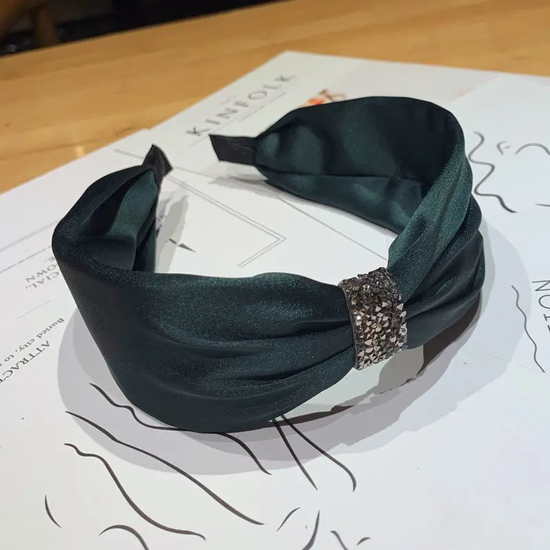 Vintage headband simple Korean wide-brimmed headband women hair accessories