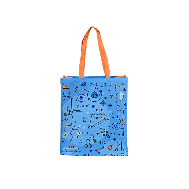 Custom Logo Printed Promotional Eco-Friendly Non-Woven Tote Shopping, Bags Holographic Metallic Laminated Gift Bags/