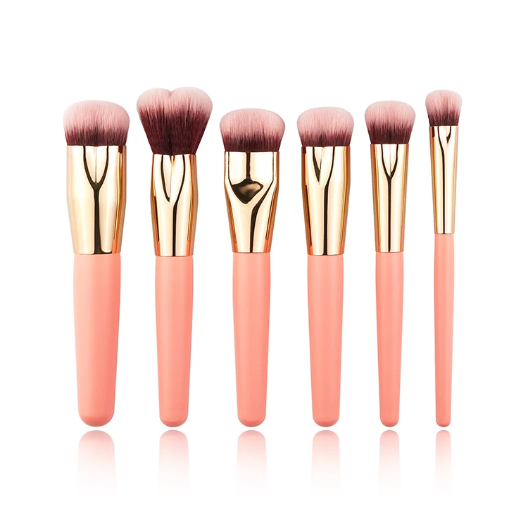 Pink Makeup Brush Manufacturer Wooden Handle Makeup Brush Set Make Up Brushes Wholesale