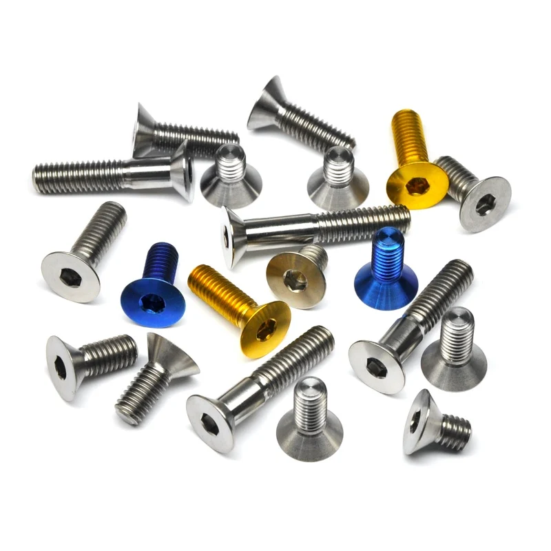 M3 M4 M5 M6 M8 M10 DIN7991 Titanium Countersunk Head Hexagon Socket Screws bolts