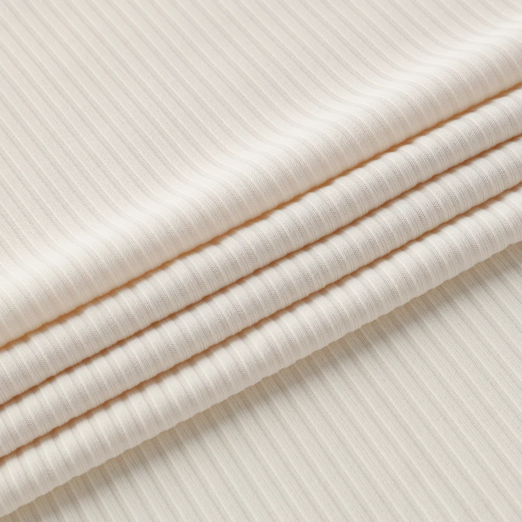 Free Cut 4 Way Stretch Rib Knitted Fabric 100 D Polyester 92% Spandex 8%  Width 63'   Weight 200 G Knit Rib Swimwear Fabric