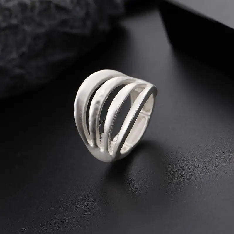 Gold Ring Titanium High Quality Gothic Waterproof Love Black Silver Gemstone Mens Wholesale Bulk Male Italian Blank Pave Ring