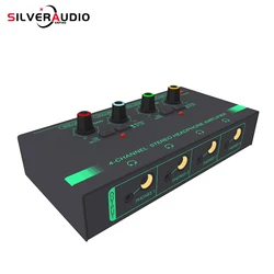 GAX-PX400 New 4-Channel Mini Stereo Mixer Audio OEM/ODM Ultra Low Noise Line Amplifier USB Powered Output Device Mixer