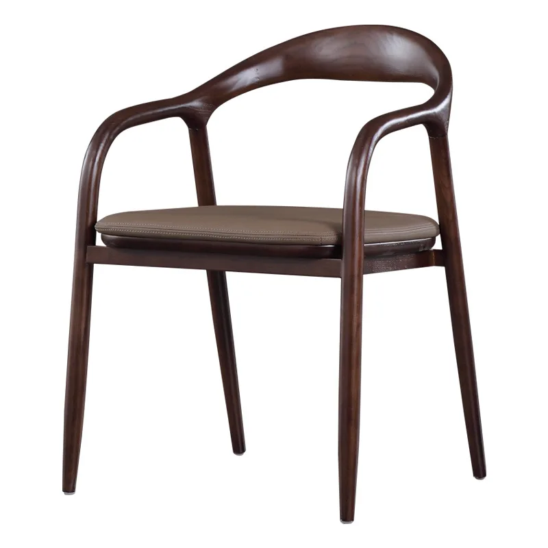 Japanese style chair wooden antique restaurant coffee dining chair for restaurant and hotel