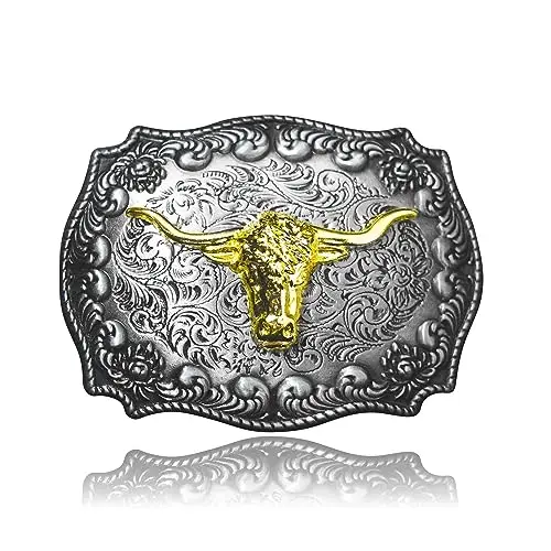 Custom Men Western Cowboy Sturdy Kids Husband Teens Men Belt Buckle for Cowboy Rodeo Halloween