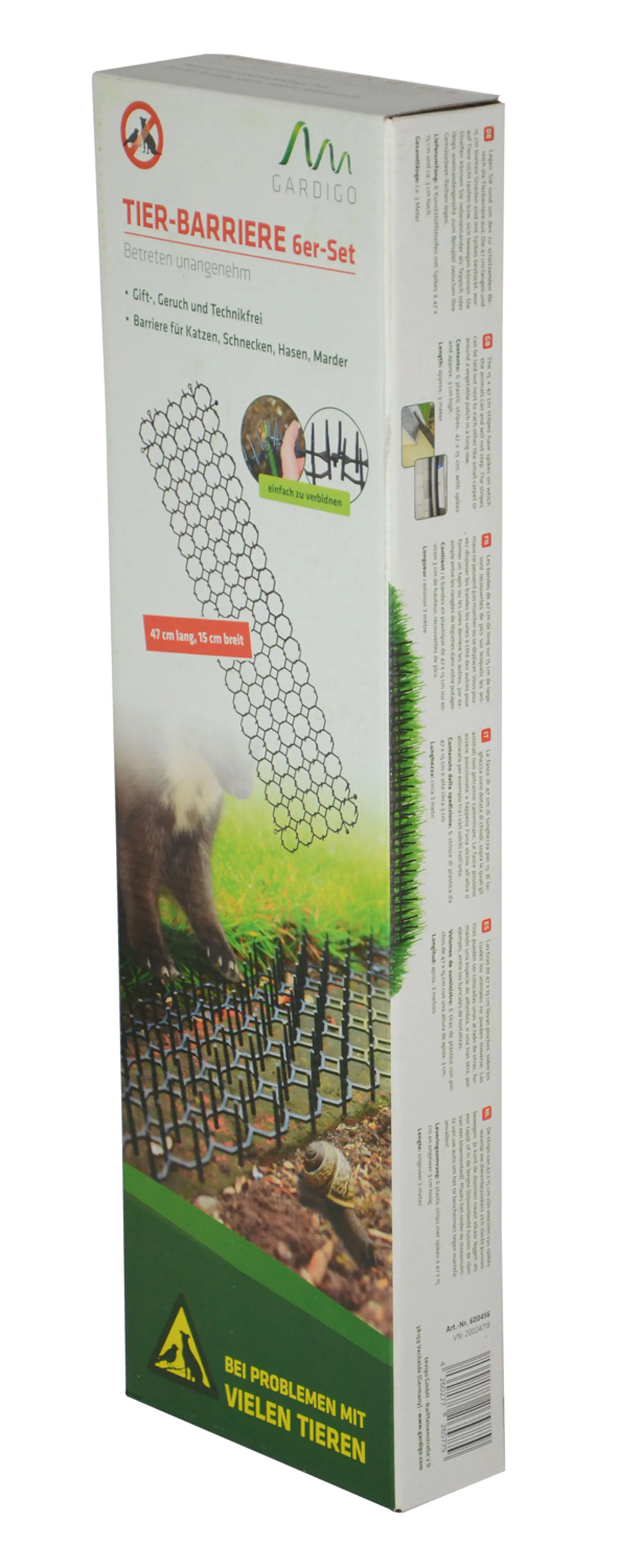 6pcs Indoor and Outdoor Anti-cat Network with Spikes Digging Stopper