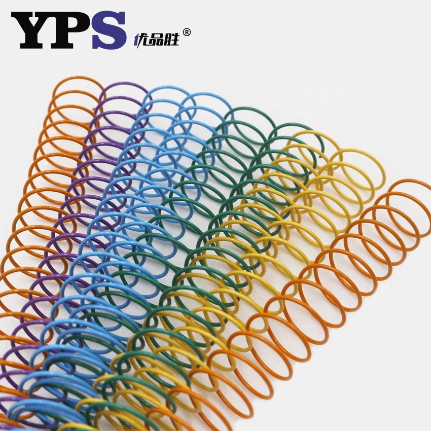 Notebook Binding Metal Gold Spiral Single Loop 4 1 Pitch 14MM Spiral Binding Coil