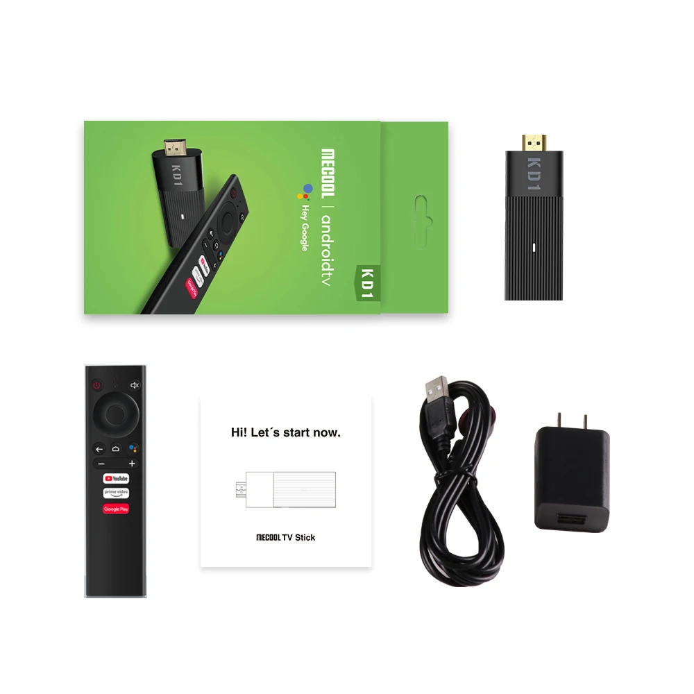 2022 Mini Smart TV Stick Android 10 4K HD 2.4G/5G Wifi TV Dongle for Youtube Netflix Settop Box