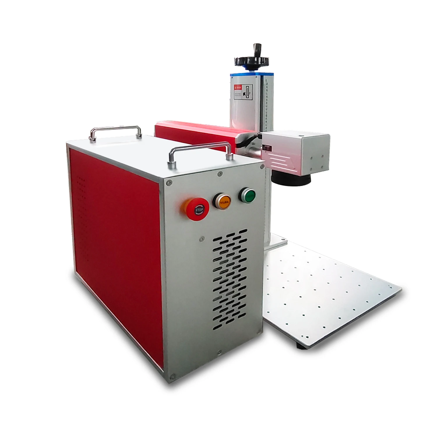 20W Fiber Laser Engraving with 20QS Raycus 110*110mm Size Fixture to Hold Item Motor to Lift Z Axis Rotatory to Mark Rings