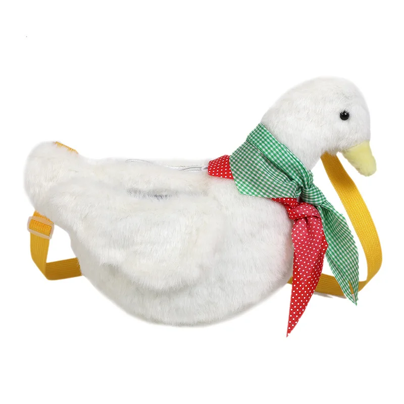 Twinkle New Design Duck Bag Japanese Cute Anime Big Goose Shoulder/Crossbody Bag Lifelike Kawaii Plush Duck Accessory Decor Bags