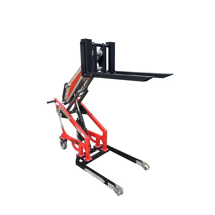 New Design Small Electric Forklift Hydraulic Lift Truck Portable Hand Push Stacker Loading And Unloading Truck