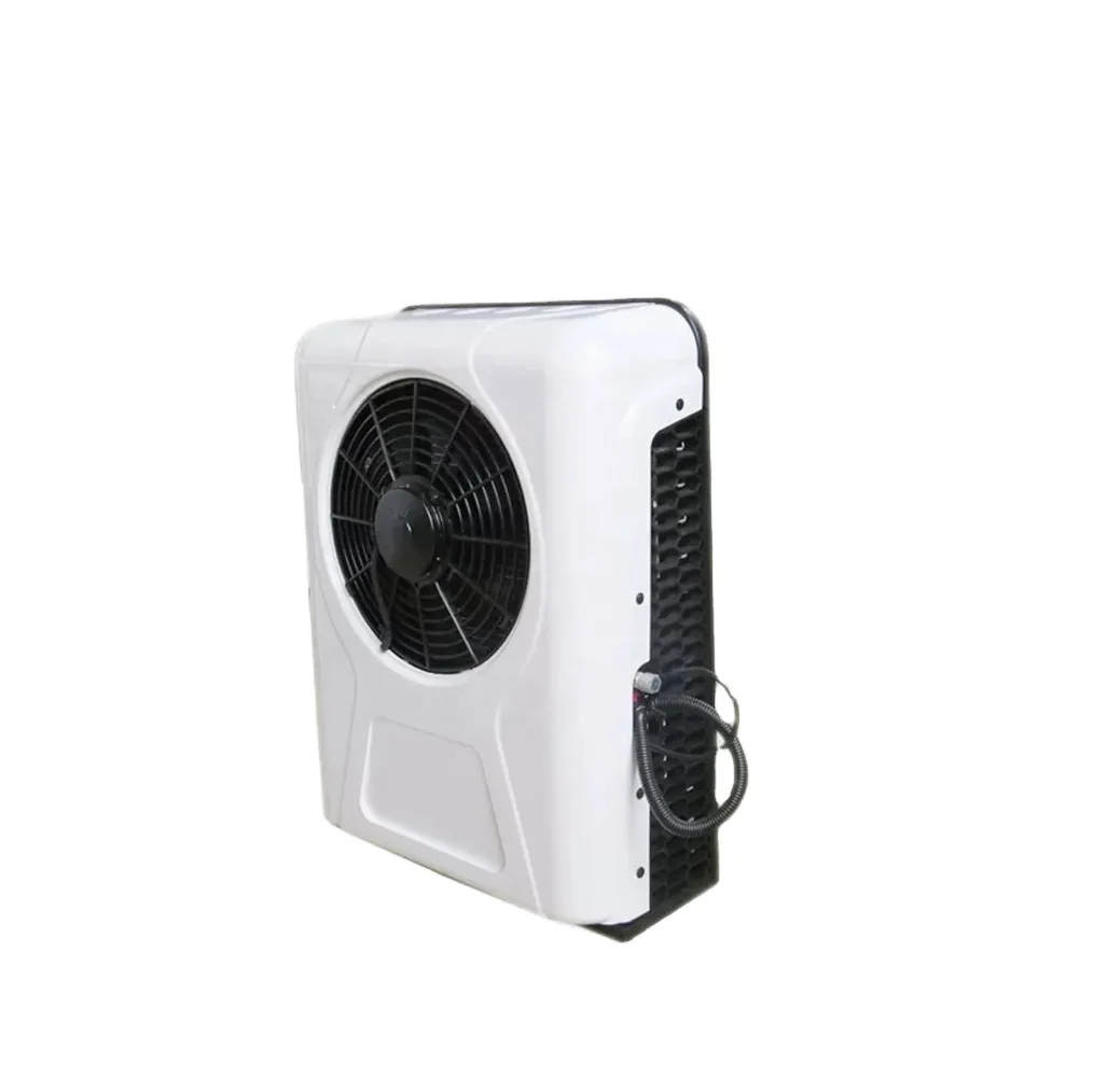 JUNYIZE 24V Truck Sleeper Parking Cooler AC Kit Car 12v Compressor Electric Tractor Cab Air Conditioner
