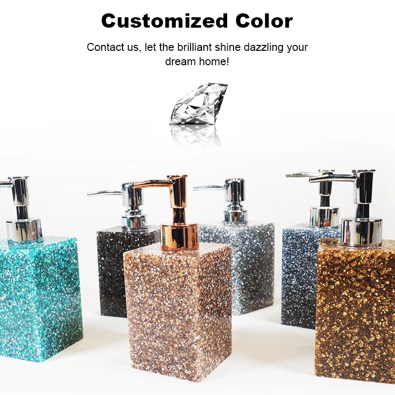 Hot products to sell online Luxury diamond bathroom accessories set for Home and hotel, decorate items