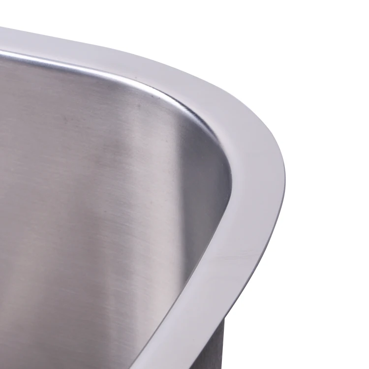 Горячая Распродажа индивидуальная одинарная миска цельная растягивающаяся формовка Sus 304 кухонная раковина