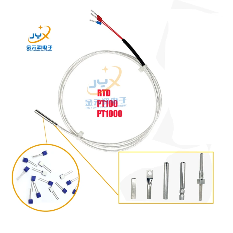 Stainless steel probe 3 wire pt100  pt1000 PT 100 temperature  sensor
