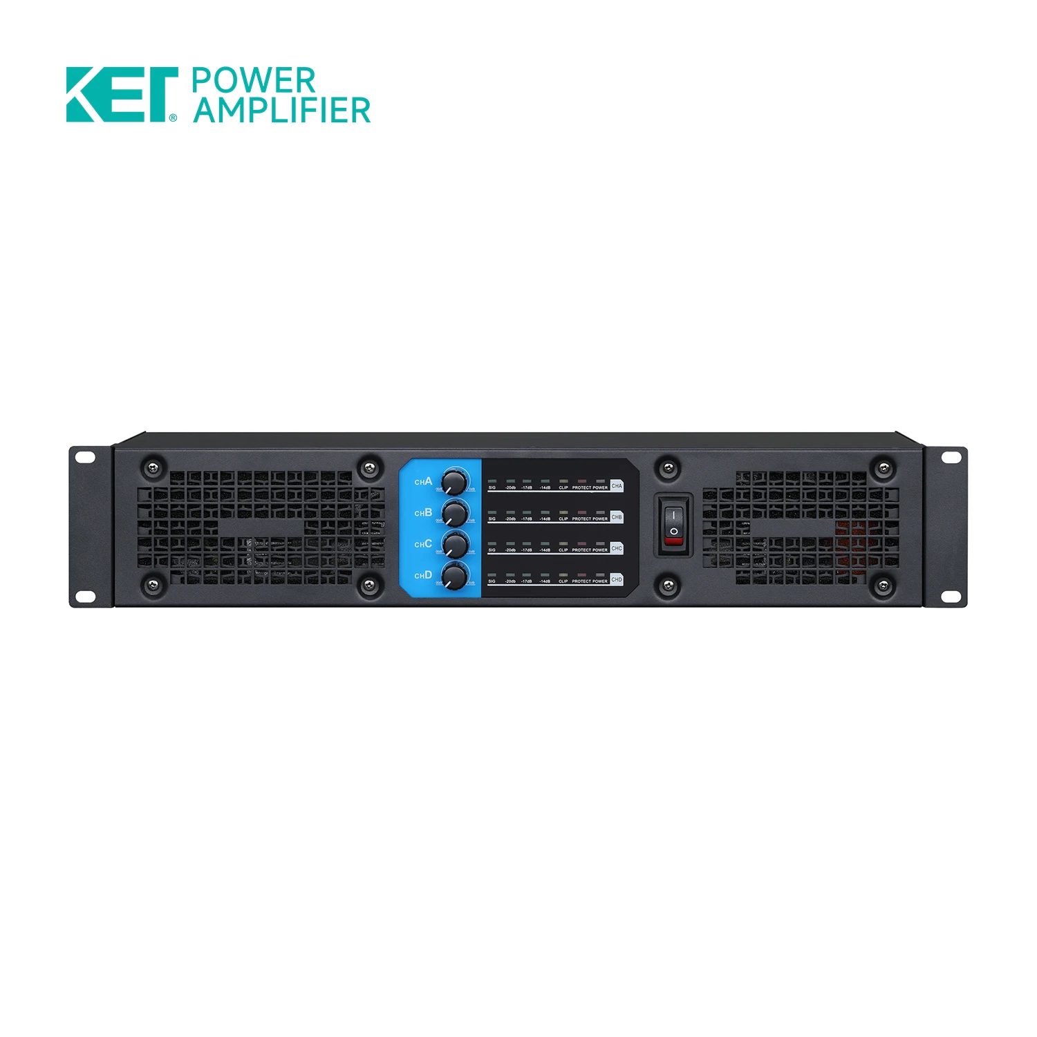 KET DK4500 высокое качество 2U Класс D 4*350 Вт для домашнего этапа аудио оборудование усилители Профессиональный KTV усилитель