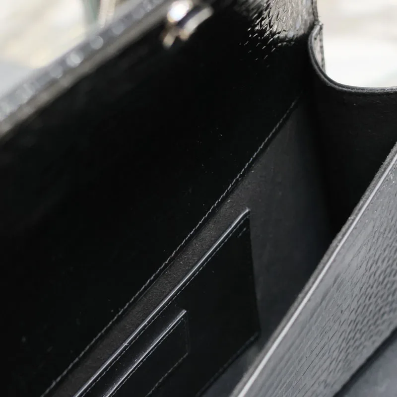 Zipper card bag genuine leather womens bags Temperament handbag Crocodile embossed cowhide women wallet mini bag handbags wallet