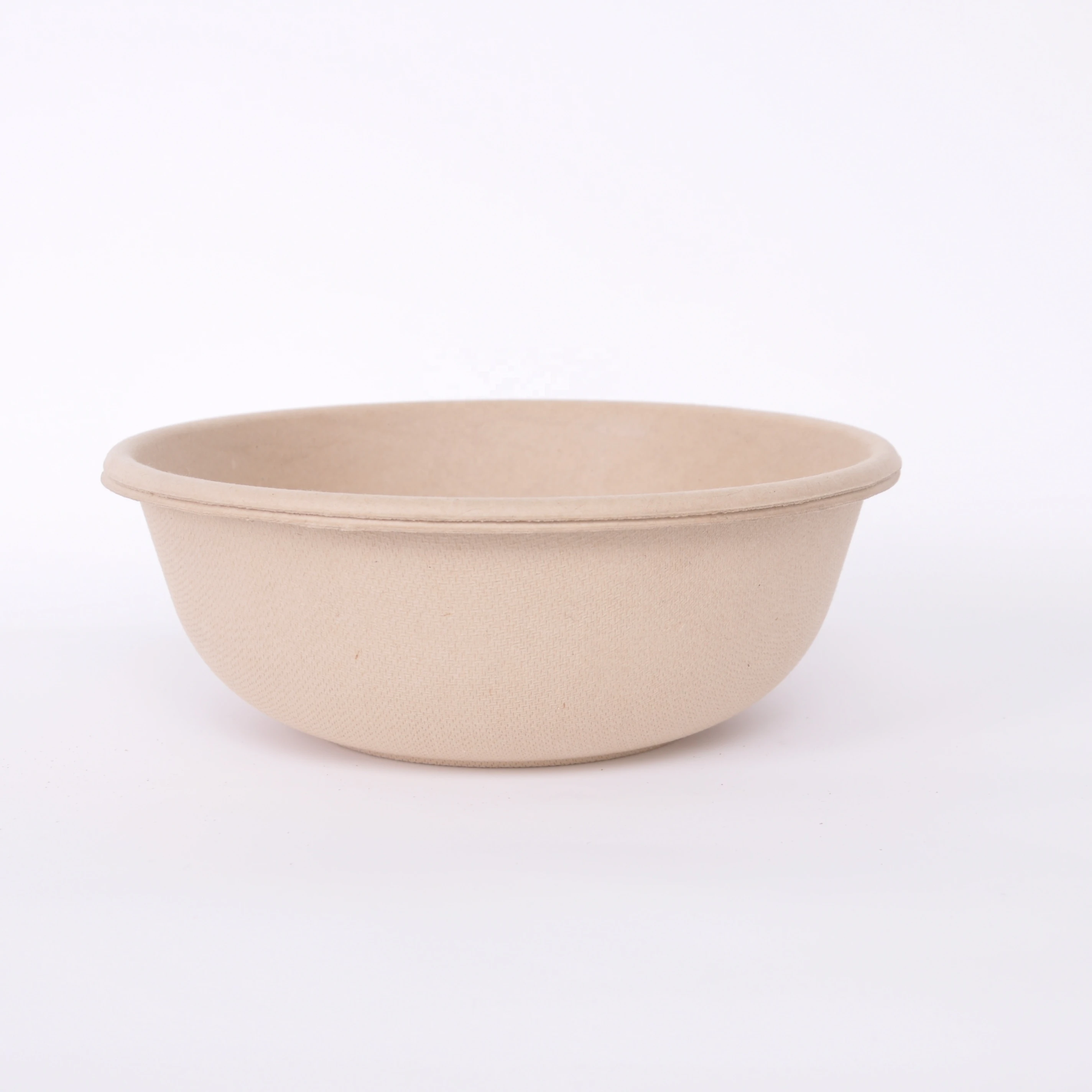 Ex-factory price biodegradable disposable dishes bagasse soup salad bowl