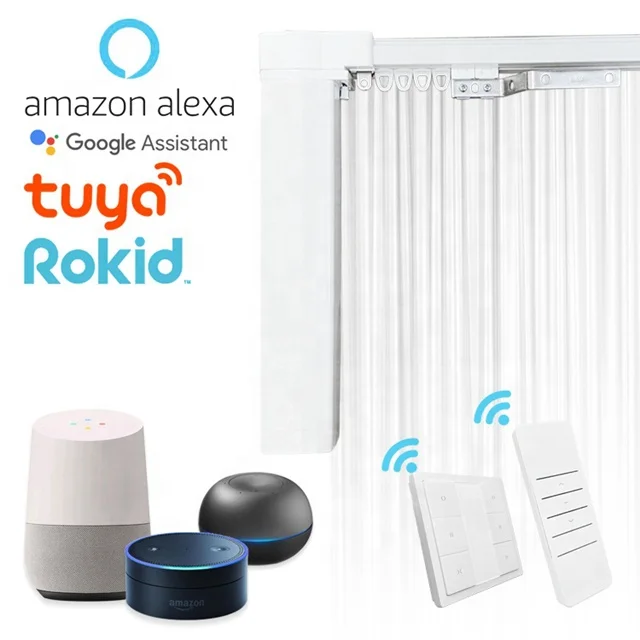 Garden Heavy Duty Track Smart Home Curtain Good Quality  Premium Aluminum Alloy Silent Dooya Straight Track 2.0mm for Window