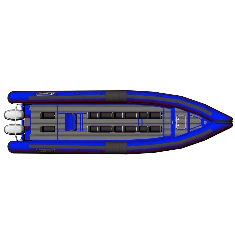 
Malta RHIB 760 High Performance Police Cruising Aluminum RIB Inflatable Boat 