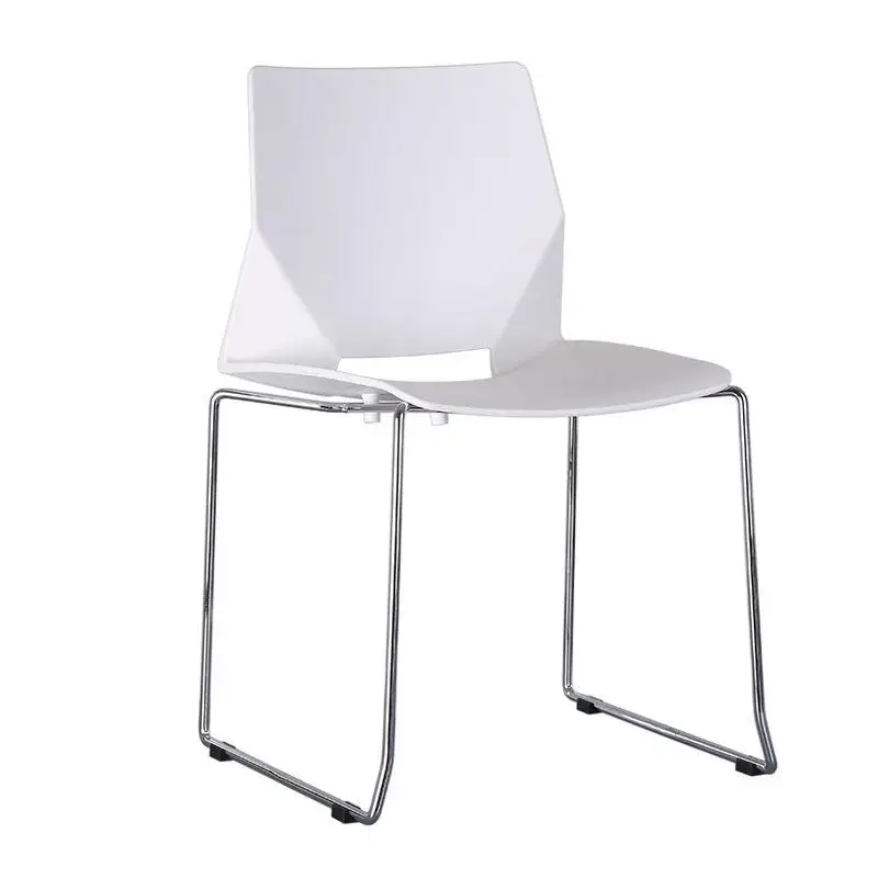 Low Price Modern Stackable Meeting Room Furniture Reliable Back Plastic Metal Leg Office Meeting Chair
