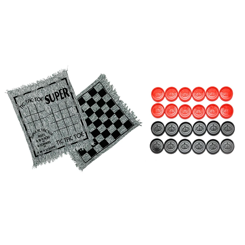 magnetic plastic draughts folding board checkers type draughts game set