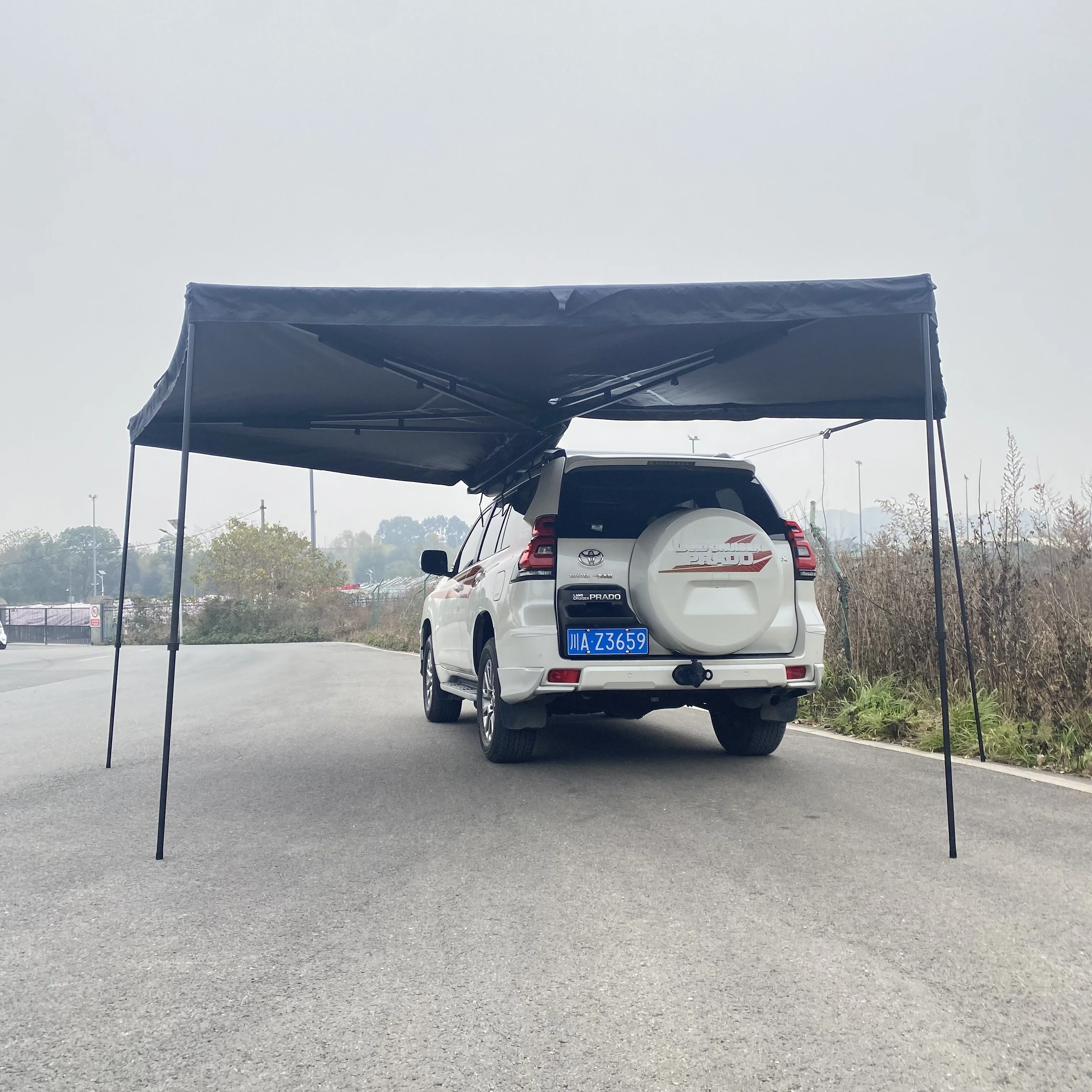 Outdoor Camping Roof Top Tent Extended 270 Degrees Portable Quick Opening Car Side Awning