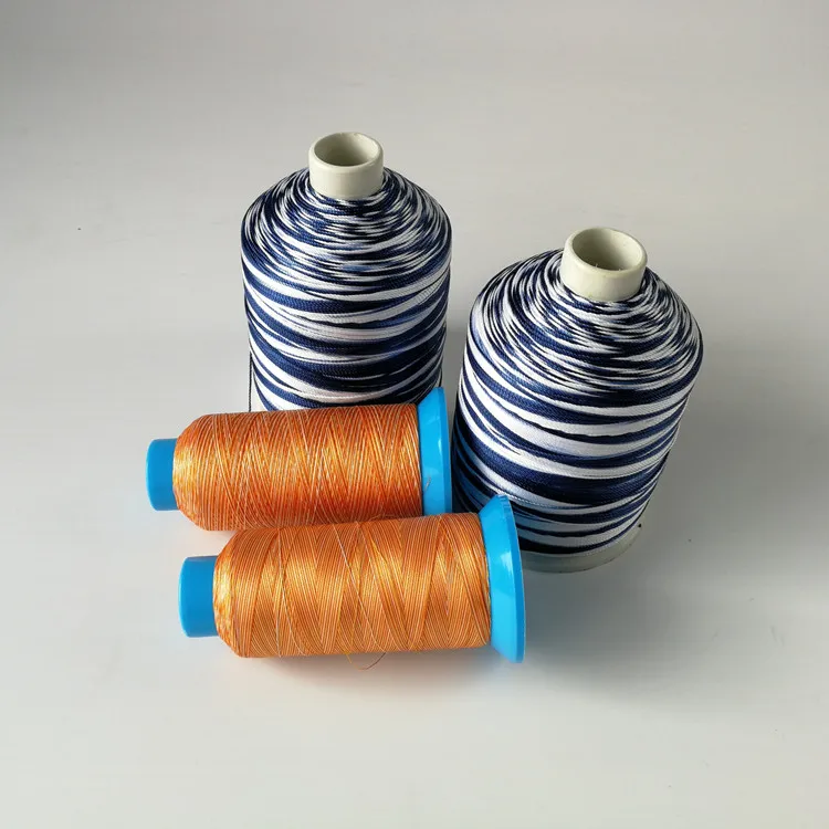 Polyester hot melt sewing thread  100% sewing thread polyester staple fiber  two thread sewing