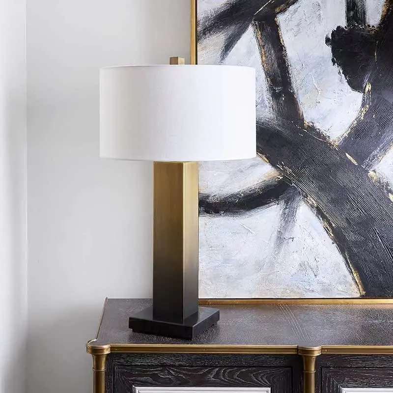 American table lamps retro model room night lights Bedside hotel rooms Villa club table lamp decoration light luxury lighting