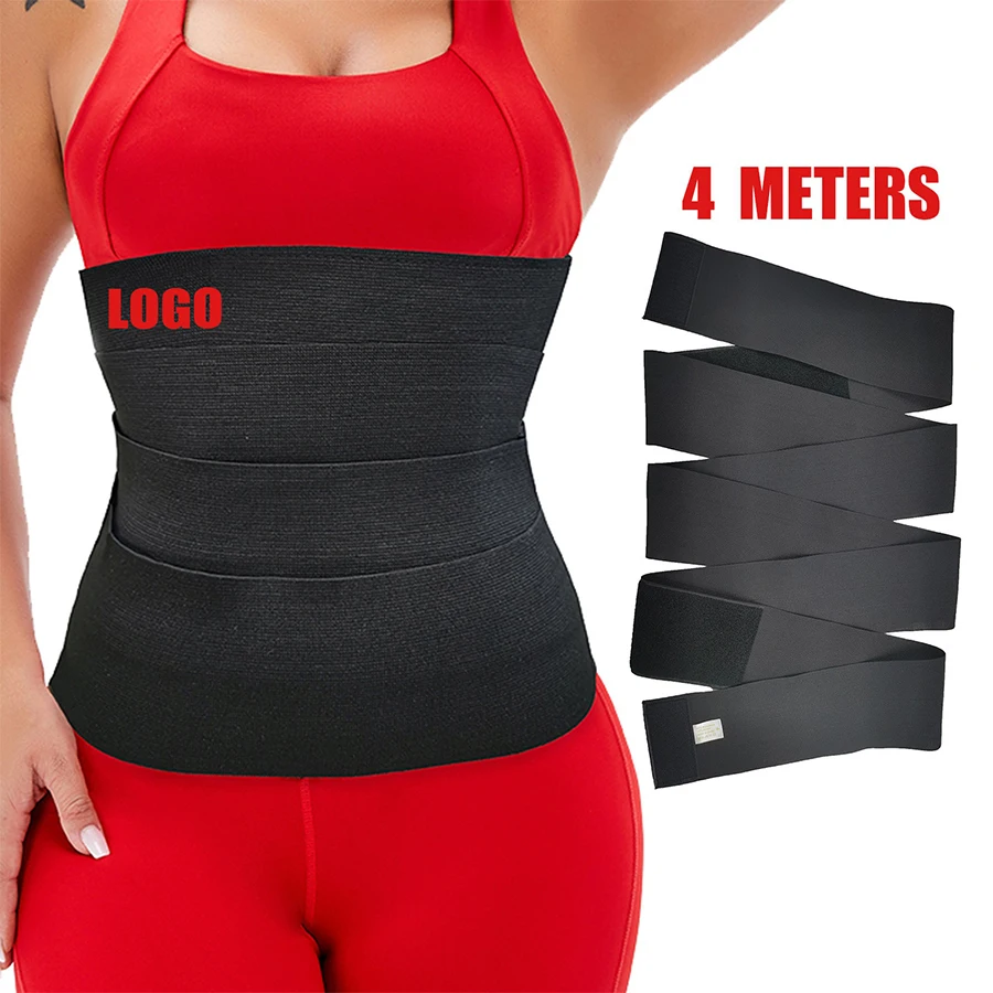 Plus Size Corset Women Lower Belly Fat Slimming Bandage Waist Trainers Tummy Wrap Belt with Logo