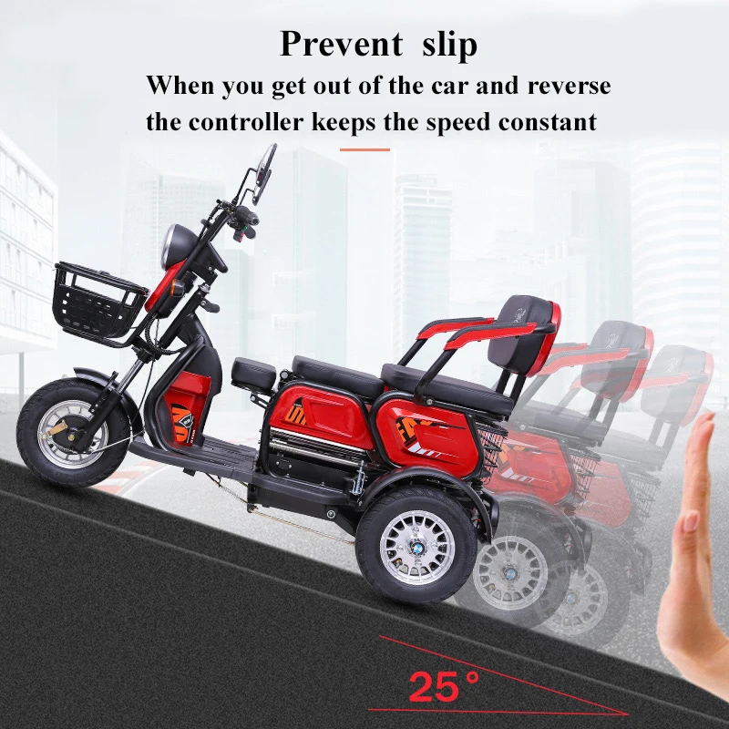 Top Quality Elderly Electric 3 Wheel Bicycle Tricycles Cheap Adult Three Wheel Electric Tricycle