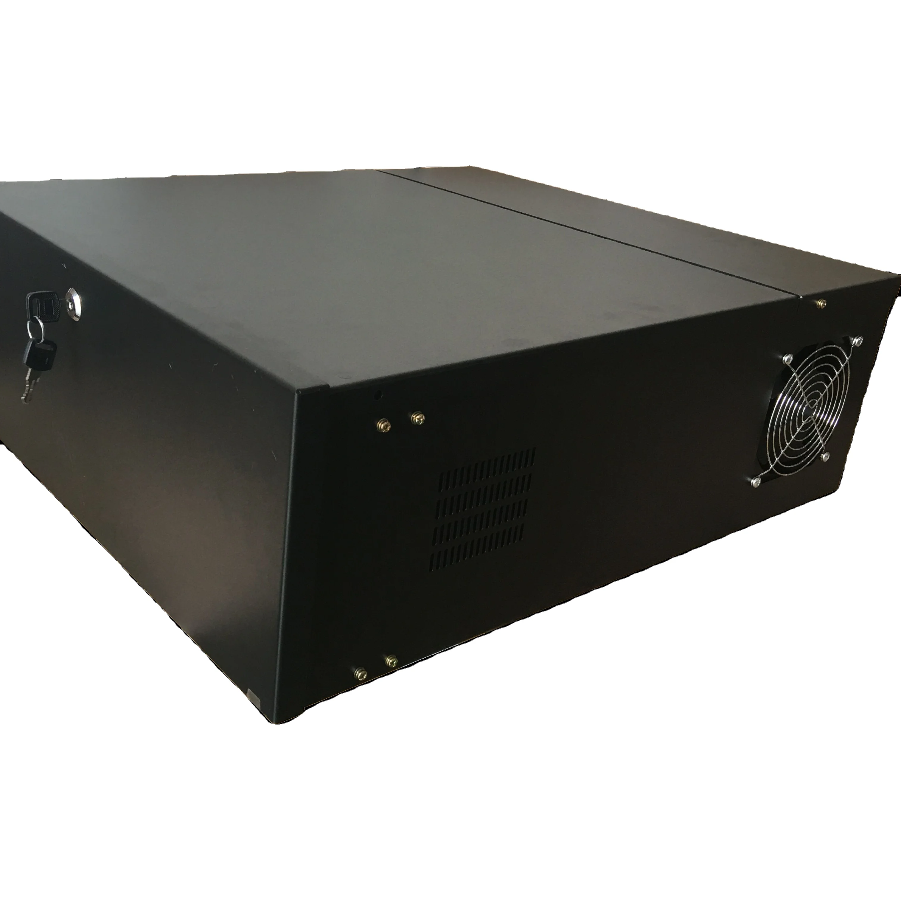 Большой Сверхмощный 16 Калибр 18x18x5 дюймов черный замок безопасности DVR с вентилятором