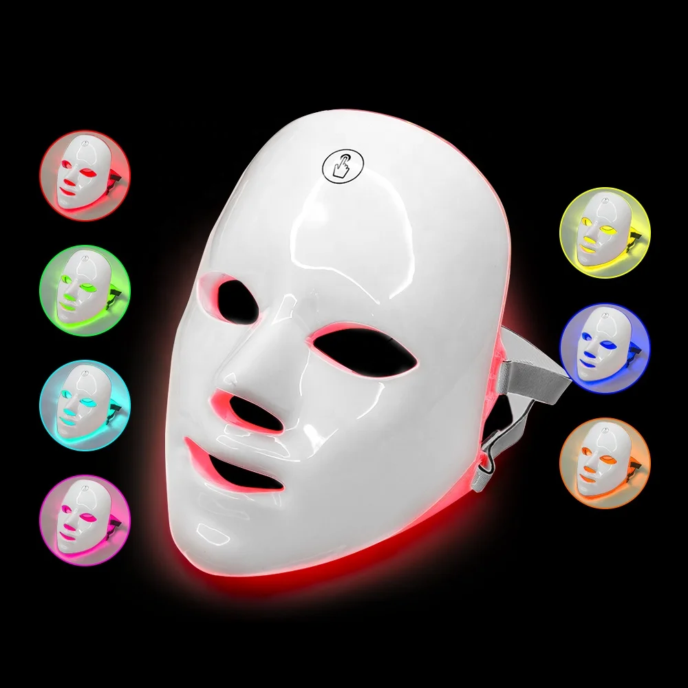Wholesale Led Facial Masks OEM Pdt Photon Beauty Therapy 7 Colors Light Facial Led Mask Device For Skin Care Face Acne Treatment