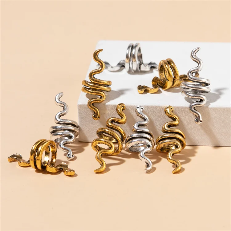 Retro hairpin national wind spiral hair coil coil spring snake hair accessories dreadlocks hair ring