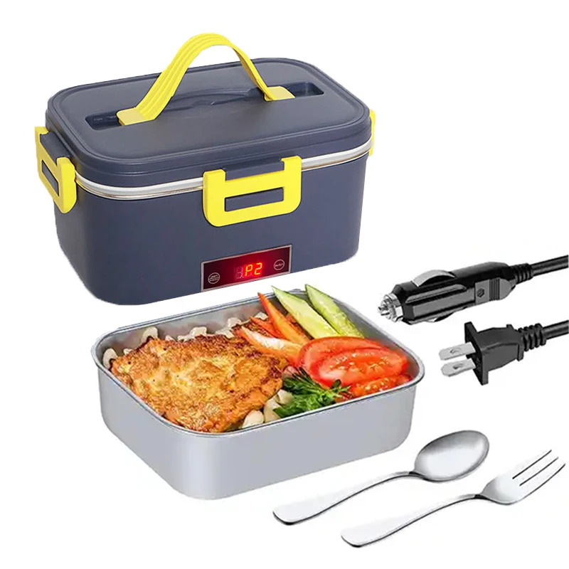 Hot Sale Thermal Lunch Boxes Keep Warmer Adult Electric Lunch Box with Thermos Temperature Display