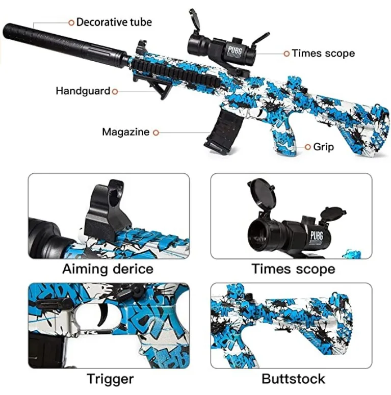 Electric Gel Ball Blaster Toy - M416 Gel Ball Blaster Water Ball Blaster with 50000 Water Gel Beads for Adults Shooting Battle