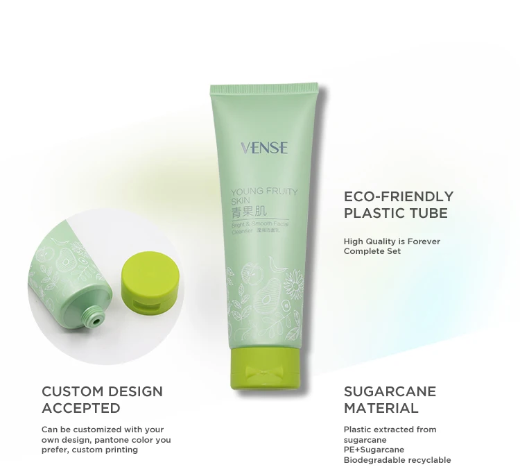 face wash packing moisturizing cream tube cosmetic plastic tube