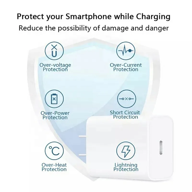 US EU 20w Fast Charging Power adapter Supplier Wall Charger Usb C 20w Power Adapter For Iphone Charger