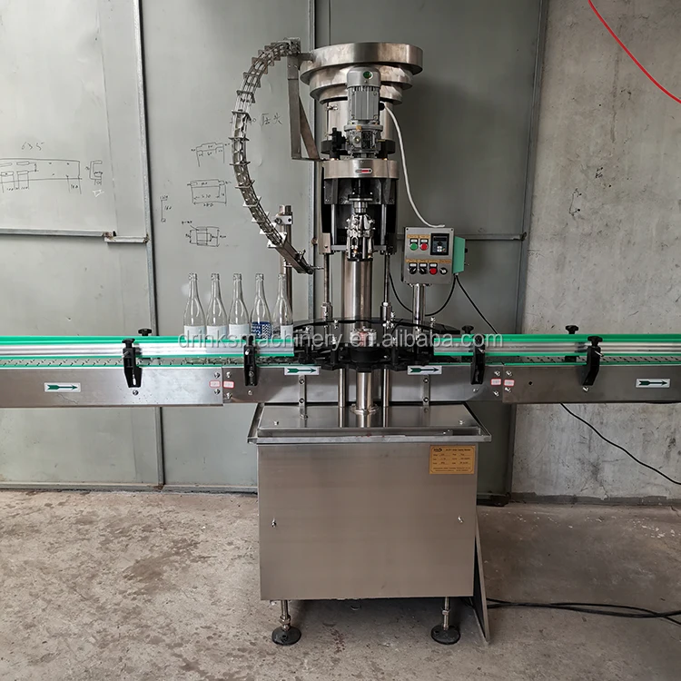 Automatic Small Scale Aluminum Cover Glass Bottle Washing And Filling Capping Wine Machine