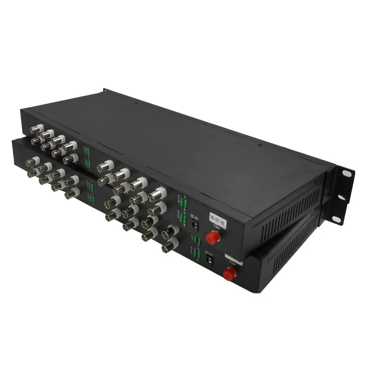 16CH HD1080P CVI/TVI/AHD and Reverse data rs485 20KM Optic BNC Extender Fiber Optical Video Converter