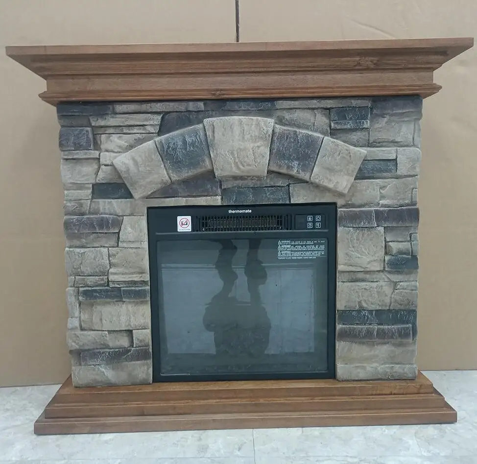 Electric fireplace anti-real stone electric fireplace MGO electric fireplace