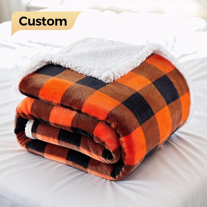 Custom Breathable Muslin Swaddle Blankets 100% Cotton  Winter Air Conditioning Blanket Double Layer Blanket