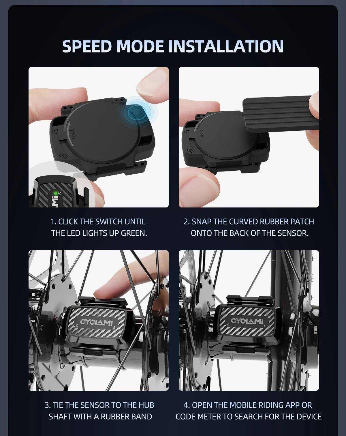 CYCLAMI C1 датчик скорости/частоты вращения велосипеда