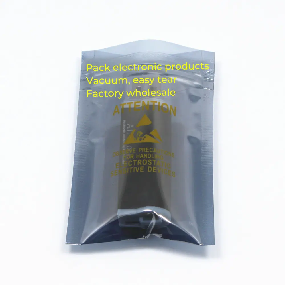 China Factory Low MOQ Antistatic Aluminum Foil Anti Static ESD Shielding Bag