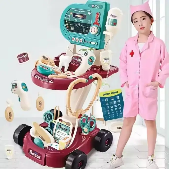 Children Pretend Operating Table Doctor Toy Plastic Medical Tools Set High Quality Toy Medical  Kids Toys