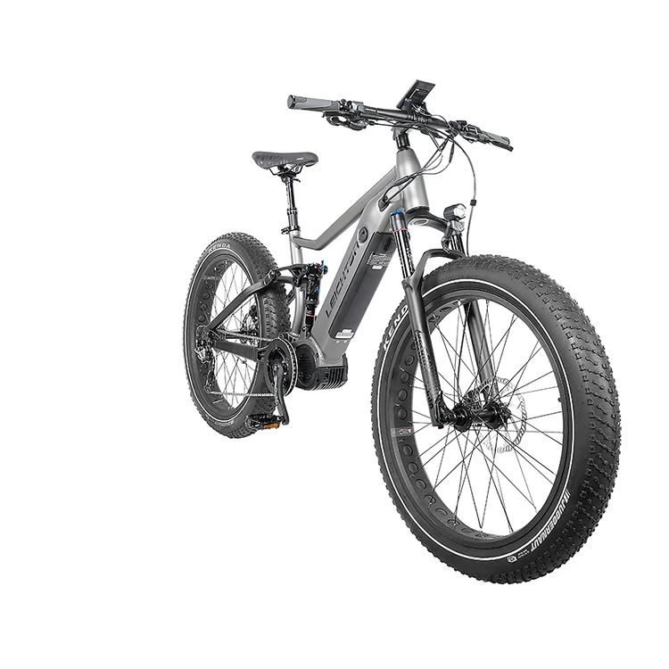 Leichten electric Mountainbike Full Suspension 1000w 45KM/H 48v/14ah 9 gears factory price  Electric Bike Mountain