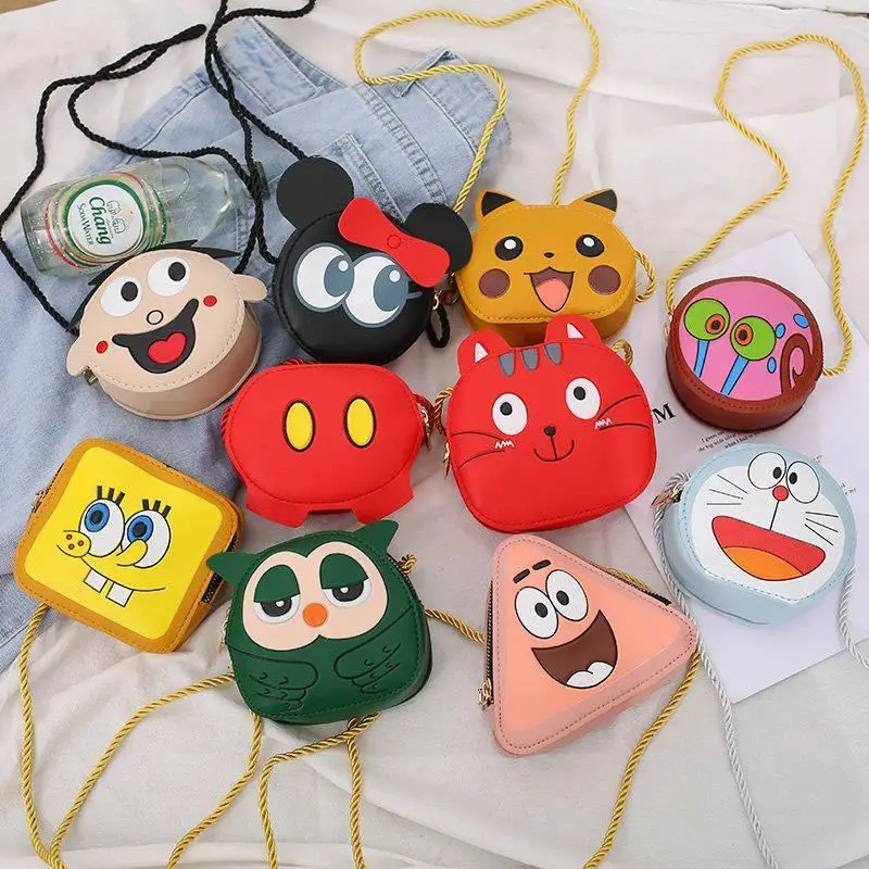 
Fashion Kids Girl Princess Mini Handbags Cartoon anime Cross-Body Shoulder Bag Children Small Handbags 