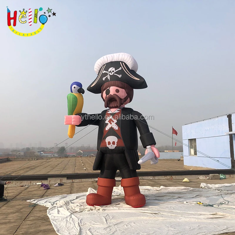 Customized Inflatable Pirate Captain Cartoon Characters inflatable theme park pirate animatronic
