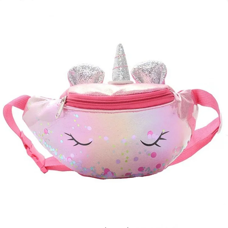 2020 модные детские ремни для девочек и женщин для бега с единорогом Водонепроницаемая летняя поясная сумка из искусственной кожи с украшениями поясная сумка для детей