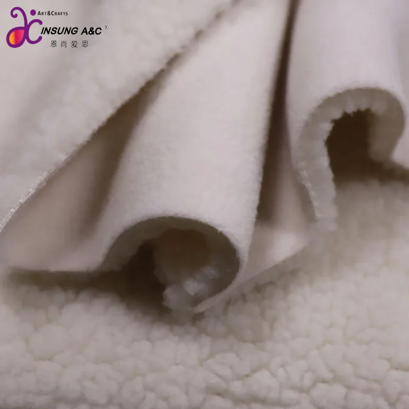 Fur Faux Double-sided High Quality Soft feeling 100% Polyester Fur lamb Fabric